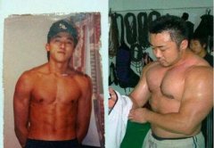 马东锡年轻时候的照片,他超壮的肌肉照片来了